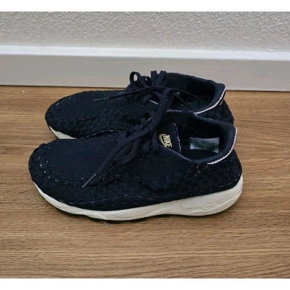 Nike Women's Air Footscape Woven Raw HF1759-400 Blue Size 8